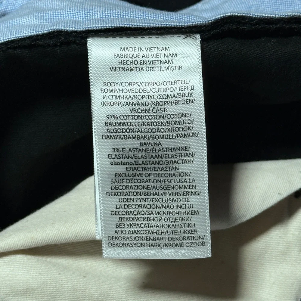 Polo Ralph Lauren Chino Pants Mens 40x30 Stretch Straight Fit Cotton Twill Black